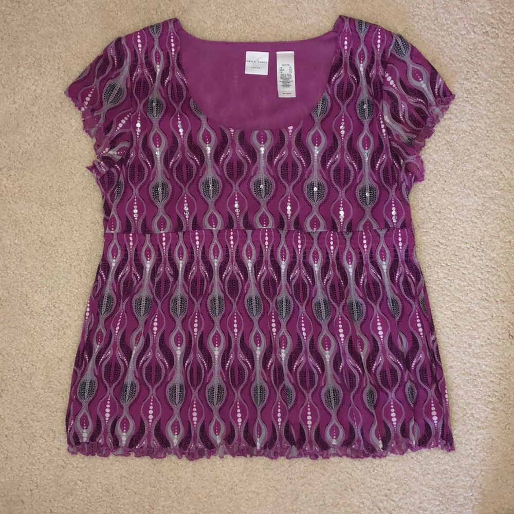 Emma James Top with A Touch of Sequins